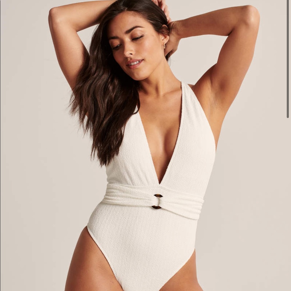 Abercrombie Deep V One Piece Swimsuit